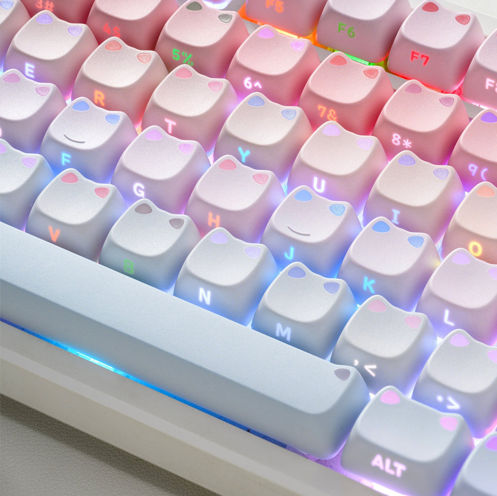 XVX Lumicat MAO Profile Side-Printed Shine-Through 113-Key Keycap Set