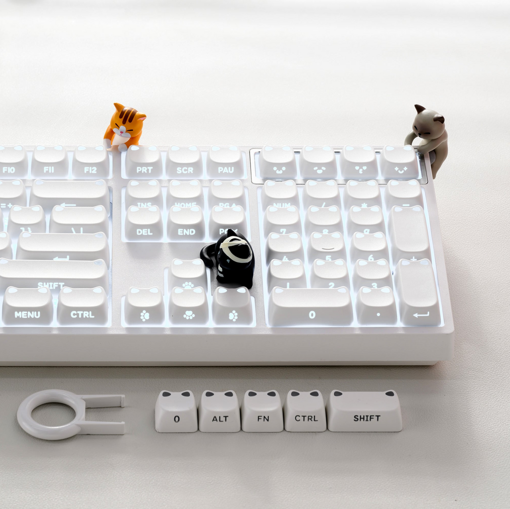 XVX Lumicat MAO Profile Side-Printed Shine-Through 113-Key Keycap Set