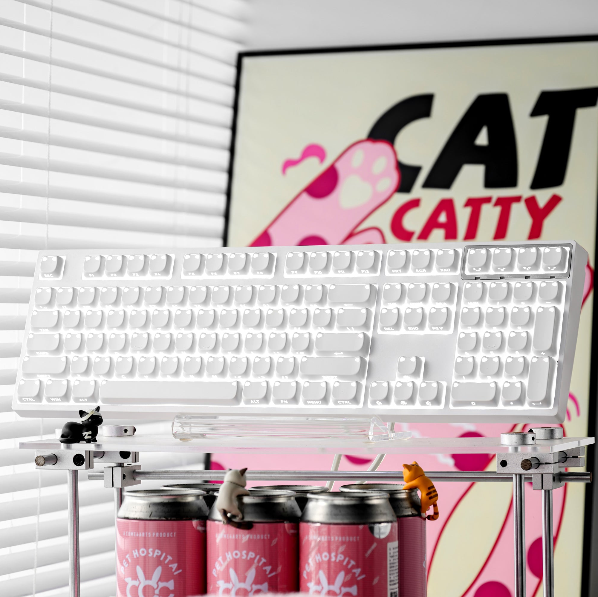 XVX Lumicat MAO Profile Side-Printed Shine-Through 113-Key Keycap Set