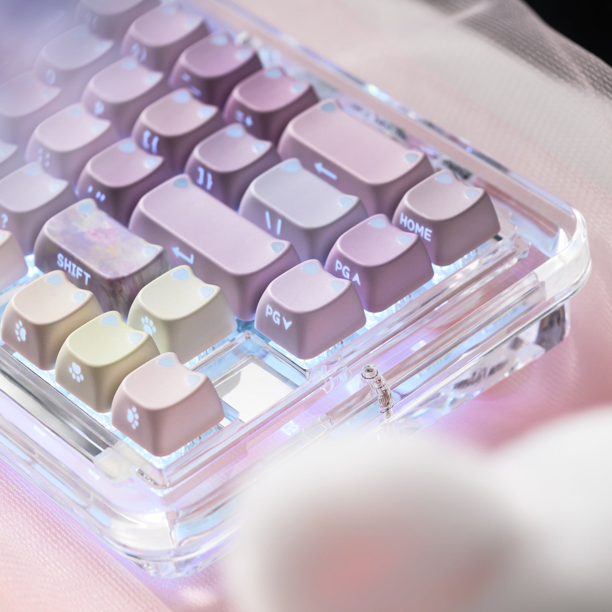 XVX Lumicat MAO Profile Side-Printed Shine-Through 113-Key Keycap Set